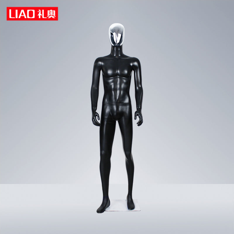 High Quality Matte Black Full Body Male Dummy for Store Display