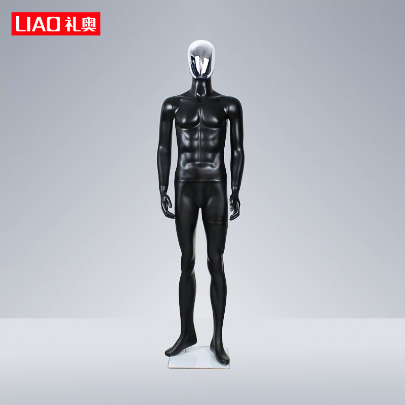 High Quality Matte Black Full Body Male Dummy for Store Display
