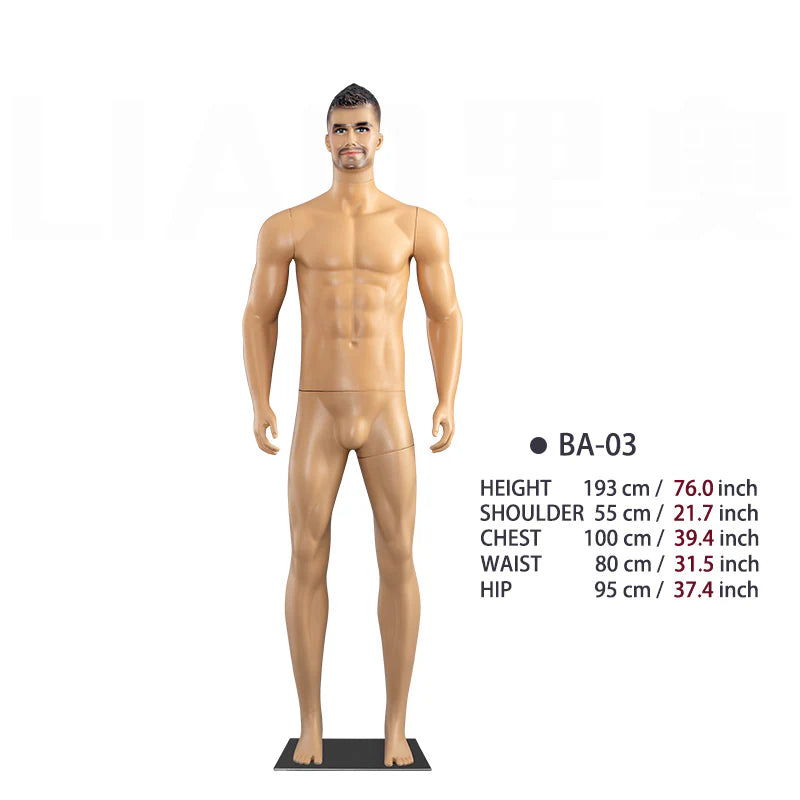 wholesale plus size dress makers mannequin men's body Windows display Model man for clothes