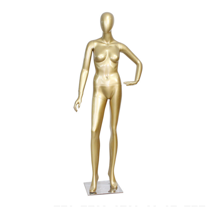 High Quality Golden Underwear Bra Female Mannequin Women Clothing Window Fashion Display