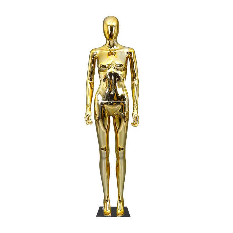 Hot Selling Silvery Golden Chrome Mannequin for Wedding Dress