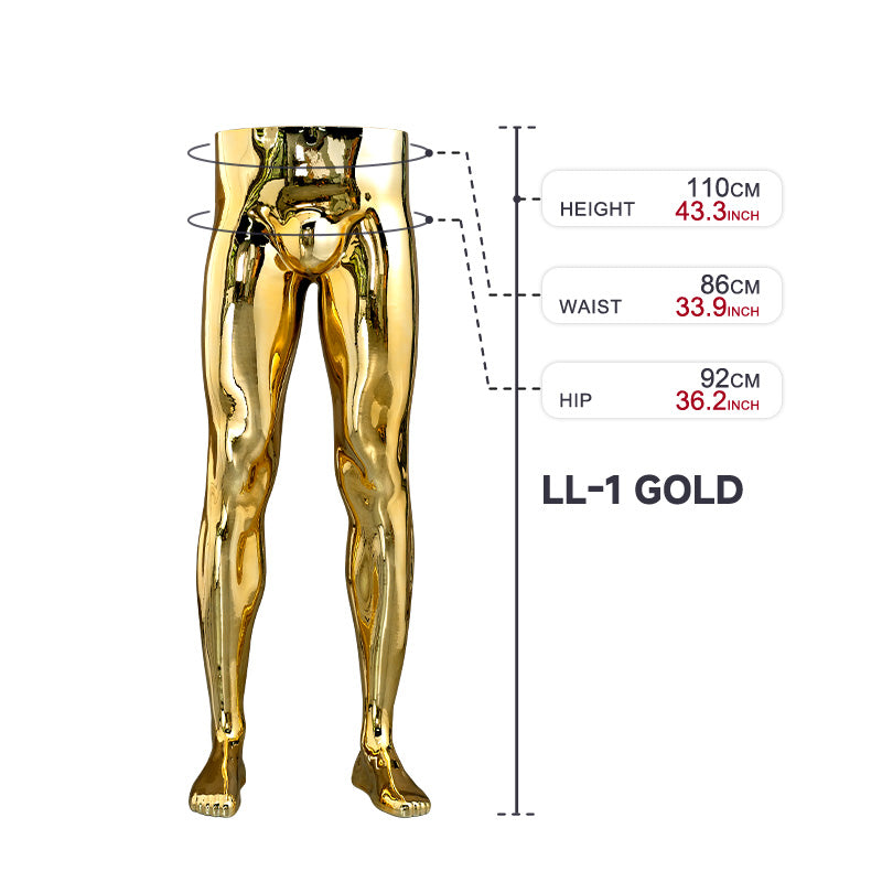 High Quality Half-Length Torso and Leg Lower Body Mannequin Cheap Plastic Male Mannequin for Pants Display Hot Sale