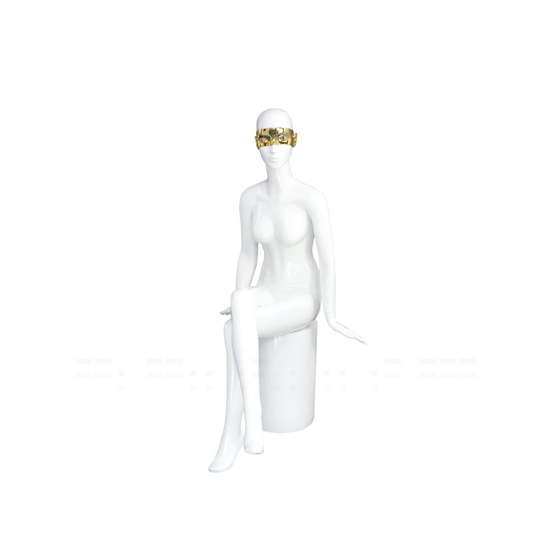 Maniquí femenino de cuerpo completo con rostro personalizado para ropa europea, escaparate para tienda de marcas de lujo.