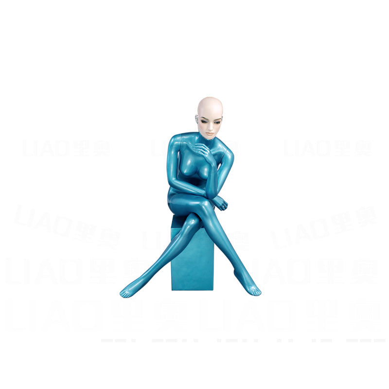 Senior Make-up Face Female Dummy, European Clothing Mannequins Display Window for Luxury Brand Direct Store