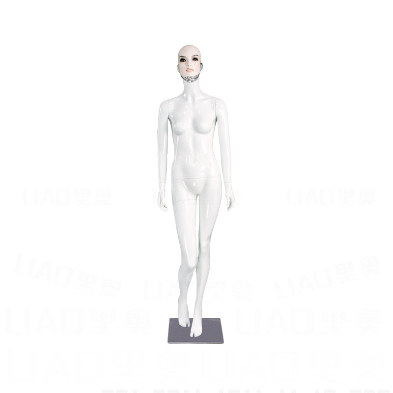 Senior Make-up Face Female Dummy, European Clothing Mannequins Display Window for Luxury Brand Direct Store