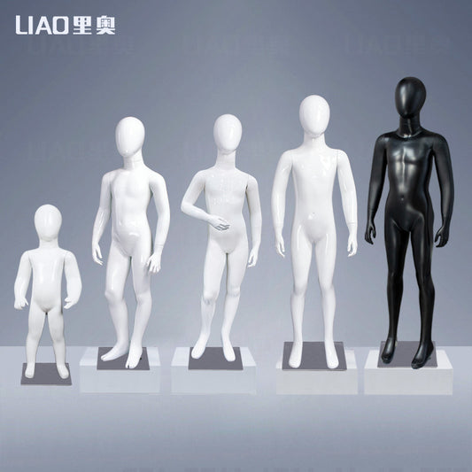 Children Mannequins Whole Body, High-end Brand Kid's Clothing Display Frame Large and Medium Kids Fiberglass Full Body
