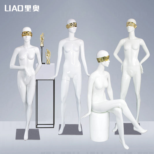 Senior Custom Face Female Dummy European Clothing Female Mannequins Full Body Display Window for Luxury Brand Direct Store