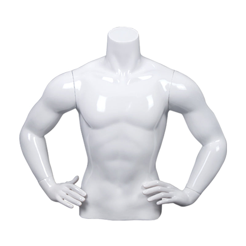 Hot Sale Fiberglass Muscle Male Mannequin Torso With Arms Half Body Dummy