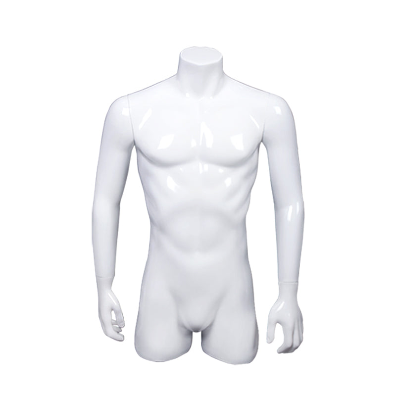 Hot Sale Fiberglass Muscle Male Mannequin Torso With Arms Half Body Dummy