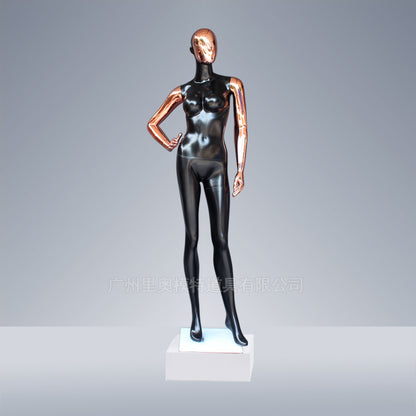 High Quality Factory New Model Chrome Female Mannequin Full Body