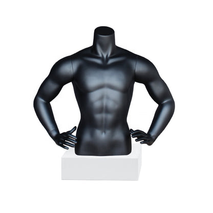 Hot Sale Fiberglass Muscle Male Mannequin Torso With Arms Half Body Dummy