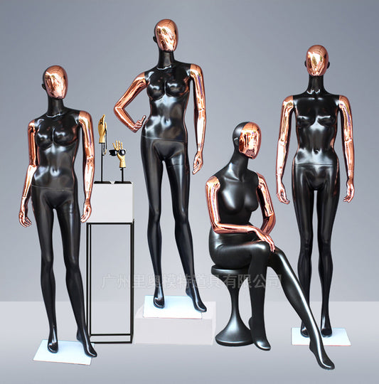 High Quality Factory New Model Chrome Female Mannequin Full Body