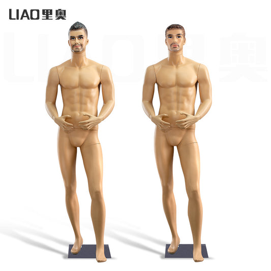 US Stock Hot Sale Male Plastic Mannequin Muscular Plus Size Fashion Mannequins Dummy for Clothes Boutique Display