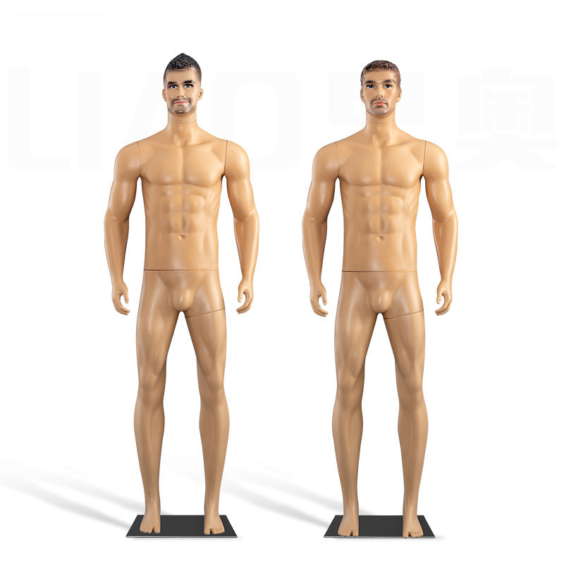 Factory Wholesale Cheap Plastic Skin Color Male Mannequin Lifelike Muscle Men Dummy Fashion Store Display