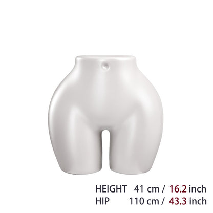 Cheap Plastic Brazilian Female BBL Mannequin Curvy Big Hip Woman Girl Underwear Half Body Form Lingerie Torso
