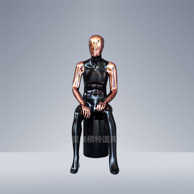 Chrome New Design Garment Men Dummy for Show Window
