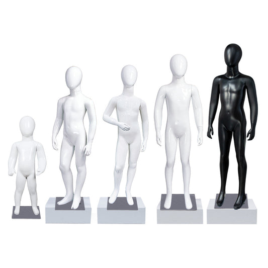 Children Mannequins Whole Body, High-end Brand Kid's Clothing Display Frame Large and Medium Kids Fiberglass Full Body