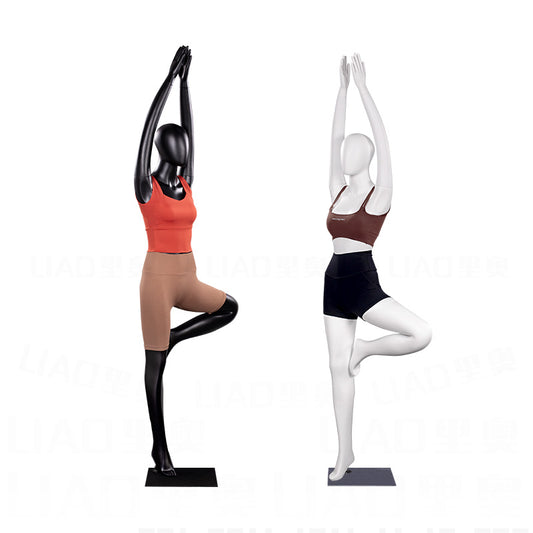 Sports Athlete Mannequin Full Body Female Dummy Yoga Mannequins Factory Directly Supply Window Display