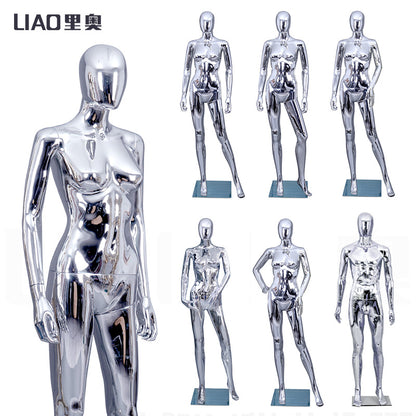 Hot Selling Silvery Golden Chrome Mannequin for Wedding Dress