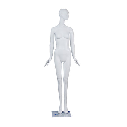 Brand New Fiberglass Matte White Fashion Garment Dummy Female Display Mannequin