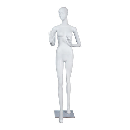 Brand New Fiberglass Matte White Fashion Garment Dummy Female Display Mannequin