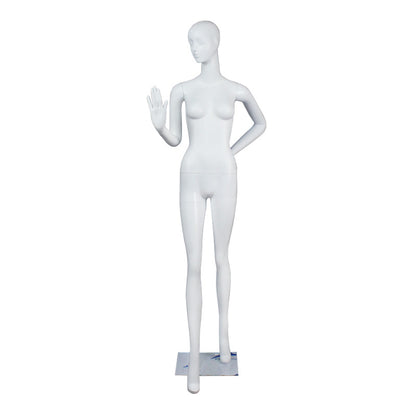 Brand New Fiberglass Matte White Fashion Garment Dummy Female Display Mannequin