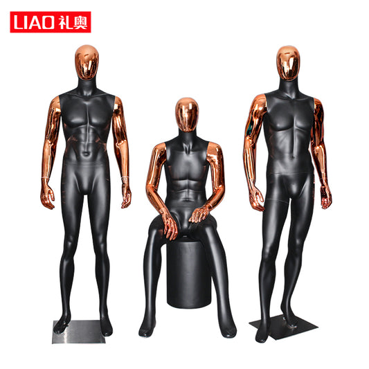 Chrome New Design Garment Men Dummy for Show Window