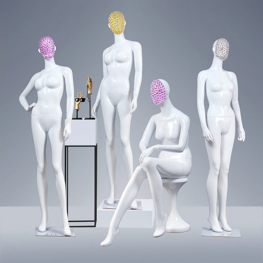 New Design Fashion Diamond Head Female Mannequin Full Body for Window Display