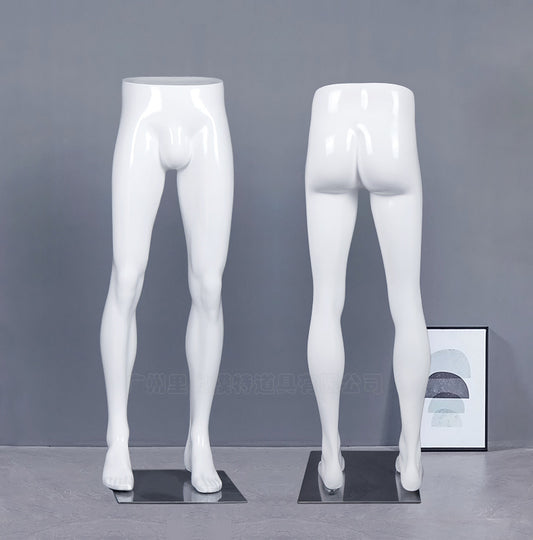 High Quality FiberglassMale Mannequin for Pants Display Hot Sale Half-Length Torso and Leg Lower Body Mannequin
