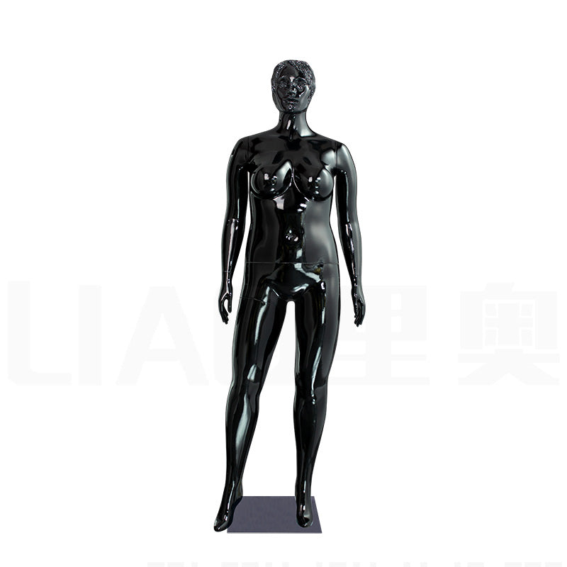 2025 New Full Body Plastic Mannequin Plus Size Chrome Electroplate Female Mannequin Women Dummy