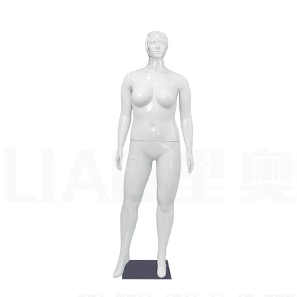 2025 New Full Body Plastic Mannequin Plus Size Chrome Electroplate Female Mannequin Women Dummy