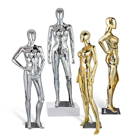 New Arrival for 2025 Factory Women Model Latin America Underwear Clothing Chrome Female Mannequin Windows Display
