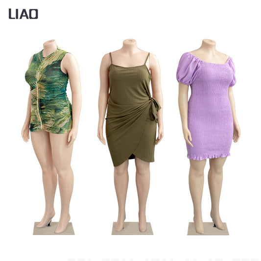 Big Breast and Big Ass Plastic Fat Woman Mannequin Lower Body Fat Dummy