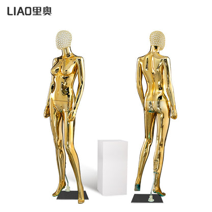 Women Full Body PlasticChrome Female Mannequins Original Factory With Wholesale Price With Metal Head