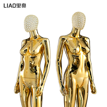 Women Full Body PlasticChrome Female Mannequins Original Factory With Wholesale Price With Metal Head