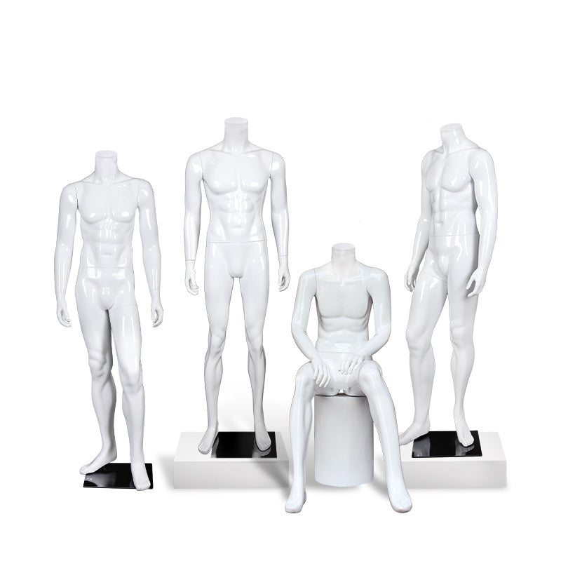 Headless Male Mannequin Fiberglass Men Dummy for Shop Display Clothes Garments