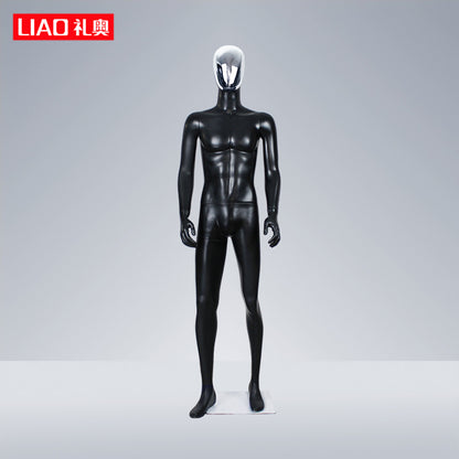 High Quality Matte Black Full Body Male Dummy for Store Display
