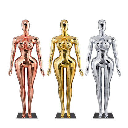 Plus-Size Female Mannequin with Slender Waist and Curvy Figure for Shop Window Display