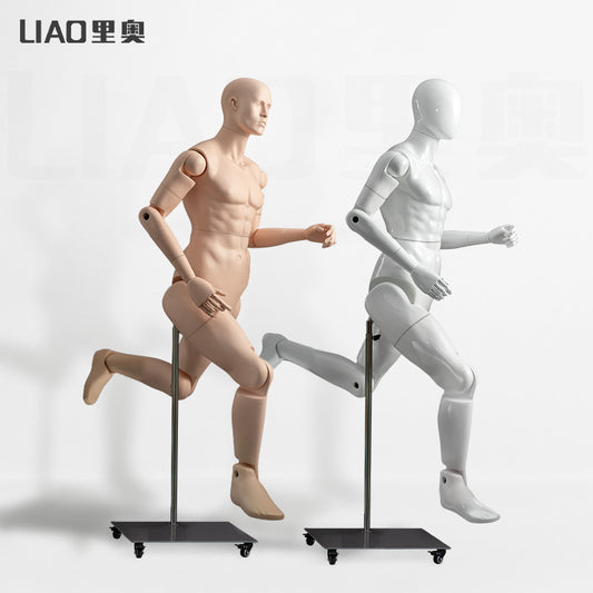 New adjustable Mannequin for men full body movable Joints Robot Model running man female fashion display