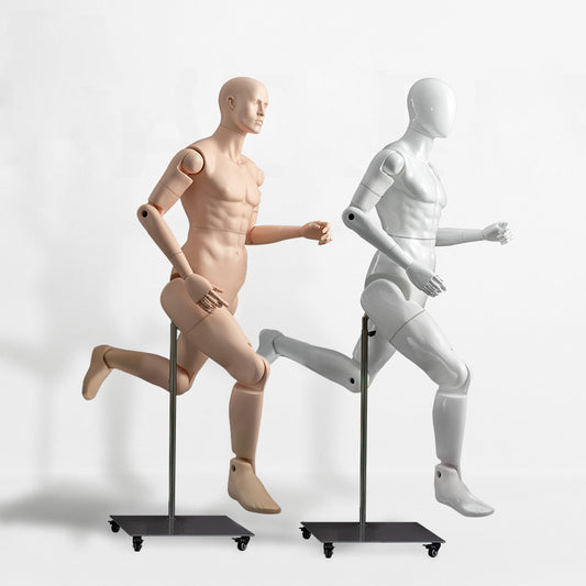 New adjustable Mannequin for men full body movable Joints Robot Model running man female fashion display