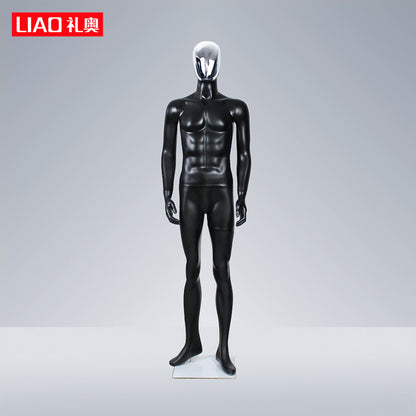 High Quality Matte Black Full Body Male Dummy for Store Display