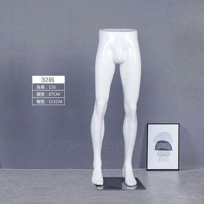High Quality FiberglassMale Mannequin for Pants Display Hot Sale Half-Length Torso and Leg Lower Body Mannequin