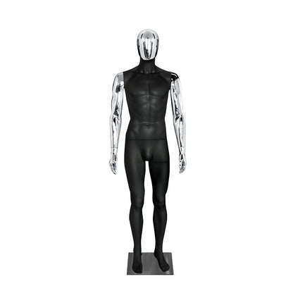 Chrome White Male Full Body Mannequins Man Dummy Boutique Fashion Window Display