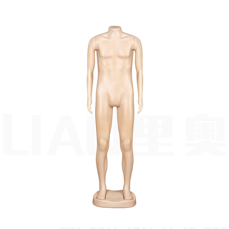 Factory Wholesale Men Mannequins Cheap Plastic Male Dummy PE Stand with Plus Size Stock for Africa South America Clothes Display