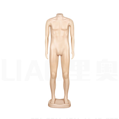 Factory Wholesale Men Mannequins Cheap Plastic Male Dummy PE Stand with Plus Size Stock for Africa South America Clothes Display