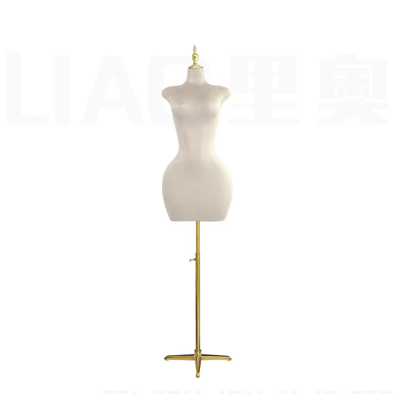 Plus size Velvet half body mannequin female Torso Big breasts big butts Upper Body Dress Form women clothes store