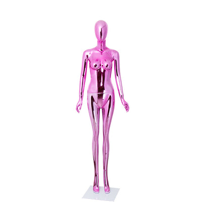 New Style Fiberglass Female Dummy Chrome Red Blue Gold Customized Glossy Color Women Mannequin