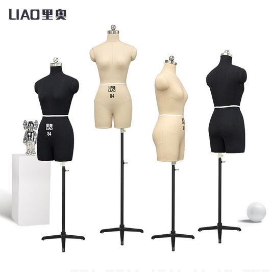 Soft Tailoring Female Mannequins Quality Sewing Half Body Female Torso Foam Mannequin Professional Pin Type Foam Women Dummy