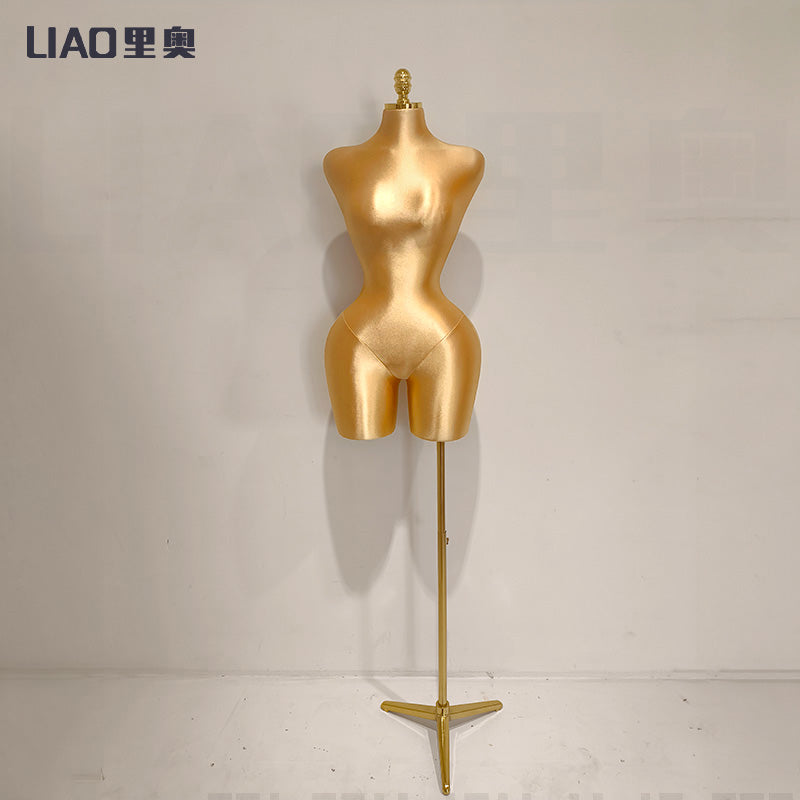 US Stock Female Curvy Mannequins Pinable Half Body Boutique Display Plus Size Torso Dress Foam Doll for Adults Tailor Dummy
