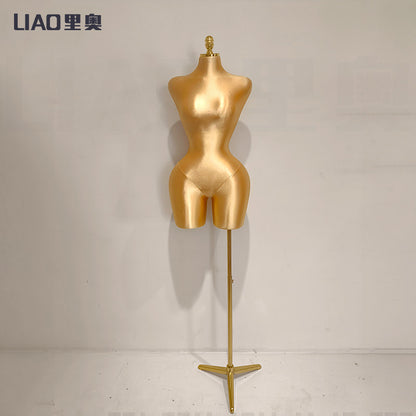 US Stock Female Curvy Mannequins Pinable Half Body Boutique Display Plus Size Torso Dress Foam Doll for Adults Tailor Dummy